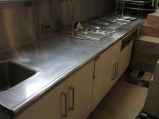   Food Preparation Counter w/Sandwich Prep, Sink, Warmers, Heat Lamps