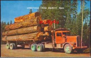 DeWitt Arkansas 1960s Lumber Logging Truck Forestry  