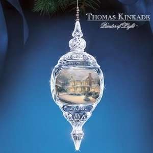 Thomas Kinkade Annual Holiday Memories Crystal Ornament 2006 Edition
