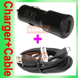 OEM HTC Micro USB + Car Charger For HTC MyTouch 4G G2  