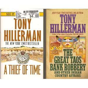  2 Tony Hillerman Books A Thief of Time and The Great 