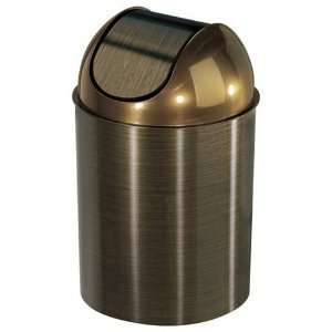 NEW UMBRA MEZZO TRASH CAN WASTE BASKET WITH LID FOR KITCHEN LAUNDRY OR 