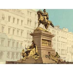   Poster   Equestrian monument Victor Emmanuel II Venice Italy 24 X 18.5