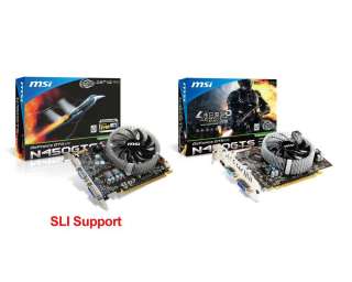 MSI Nvidia GeForce PCI E GTS 450 Graphics Video Card 1GB DDR3 N450GTS 