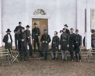 Generals George G. Meade & Andrew A. Humprheys and staff, Culeper 