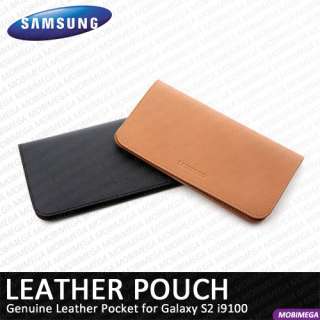 Samsung Genuine Leather Pouch Case EF C1A2LBECSTD Galaxy S2 SII i9100 