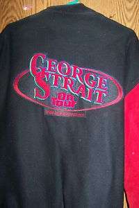 Genuine George Strait Suede & woolen Concert heavy Jacket sz XL  