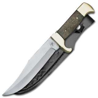 Bear Hunter Hunting Knife & Leather Sheath   New Knives  