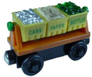  BIN CAR   Thomas Wooden Recycle Train Garbage Scrap B NEW   USA Seller