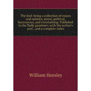  with the authors pref., and a complete index William Horsley Books