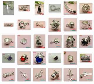 925 sterling silver charm bead pendant  Fit DIY JEWELRY , LIKE 