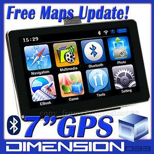 Car GPS Navigation Bluetooth 4G Card AV IN FM 128RAM  