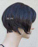 NEW STRAIGHT Bob Brown and 10% gray mix WIG TRCF 34  