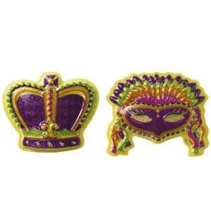  Lets Party By Deco Pac Mardi Gras   Glitter Cake 