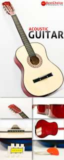 NEW ACOUSTIC GUITAR W/ ACCESSORIES COMBO KIT FOR BEGINNERS  