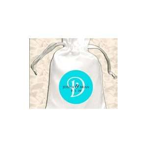 Bridal Bags Personalized Drawstring Favor Bags with Contemporary 