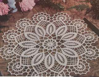 Vintage Crochet Pattern Easter Doily Centerpiece Mat  