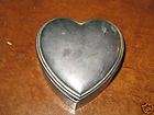 Silver Plated Heart Shaped Jewelry Box