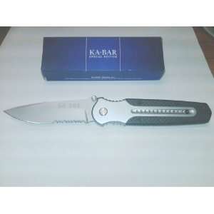   Ka Bar Pocket Knife Serrated Blade   Limited Edition 