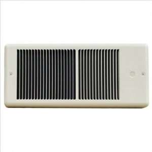 Low Profile 120v Fan Forced Wall Heater w/ Wall Box Color / BTU White 