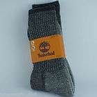   Mens crew length socks Gray / Black 2 Pairs shoe size 9 13 BRAND NEW