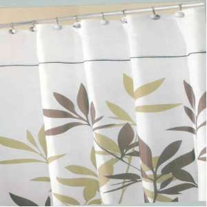  96 Brown Leaves Extra Long Fabric Shower Curtain By 