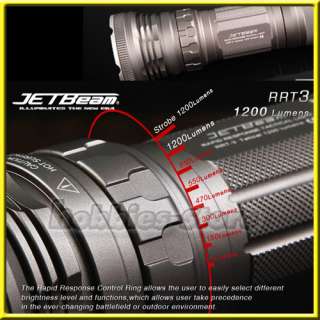 JETBeam RRT 3 SST 50 LED Flashlight 1200 Lumens RRT3  