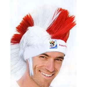2010 FIFA World Cup South AfricaTM Mohawk Wig for England. Official 