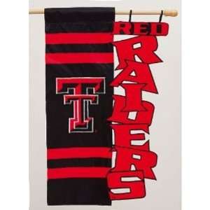    Texas Tech University Applique Cutout House Flag