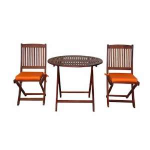  Monte Cristo Round Folding Table Set Patio, Lawn & Garden