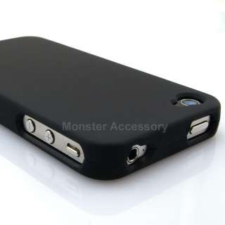 ULTRA Slim Black Hard Rubber Case iPhone 4 Accessory  