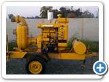 Diesel trash pump towable 6in solids water irrigation transfer Peabody 