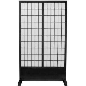   ft. Tall Window Pane Freestanding Room Divider  BLK