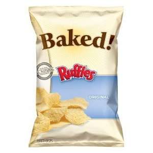  Frito Lay Baked Ruffles Original Potato Crisps, 9oz Bags 