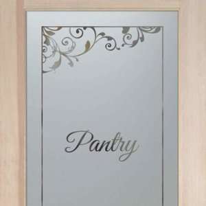  Etched Glass Pantry Door 2/0 x 6/0 1 Lite French Doors Frosted 
