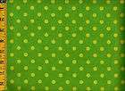 Polka Dot Flannel Fabric, Green, David Textiles, BTY # 111