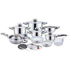   22pc 7 Ply Surgical Stainless Steel Cookware Set Lifetime Warranty