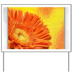  Yard Sign Daisy Orange Gerbera 