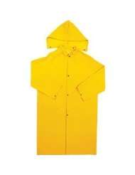 Piece PVC/Polyester Yellow Raincoat, 2XL #RW352