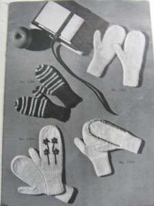 Vtg Laceys Socks Gloves 2 Needle Mittens Knit Patterns  