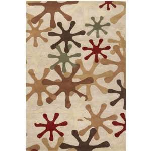  Surya Athena Ivory Brown Contemporary 7 6 x 9 6 Rug 