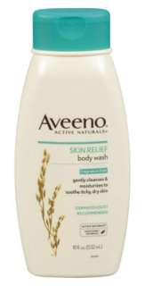 AVEENO Active Naturals Fragrance Free Skin Relief Body Wash, 18 Ounces 