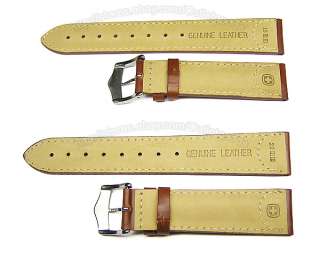 19mm 20mm Wenger Brown Leather Watch Band Strap  