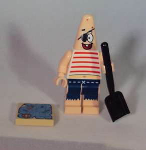 New Lego Pirate Patrick Minifigure Spongebob Flying Dutchman 3817 