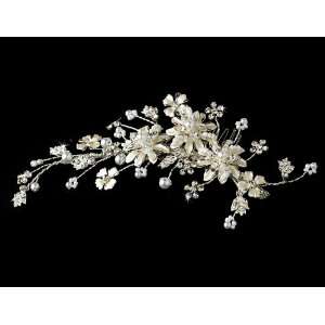  Sparkling Crystal Floral Hair Comb Jewelry