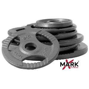  X Mark Fitness 255 lb Hammerstone Gray Olympic Weight Set 