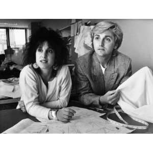 David and Elizabeth Emanuel, Fashion Designers. July 1987 Photographic 