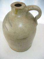 Antique Quebec Canadian 1/2 Gallon Stoneware Jug 1900s Merchant Wine 