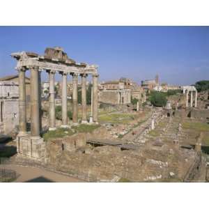  Roman Forum and Colosseum, Rome, Lazio, Italy, Europe 