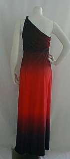 NEW Long Black Red Shoulder Maternity Dress XL Formal Holiday Gown 